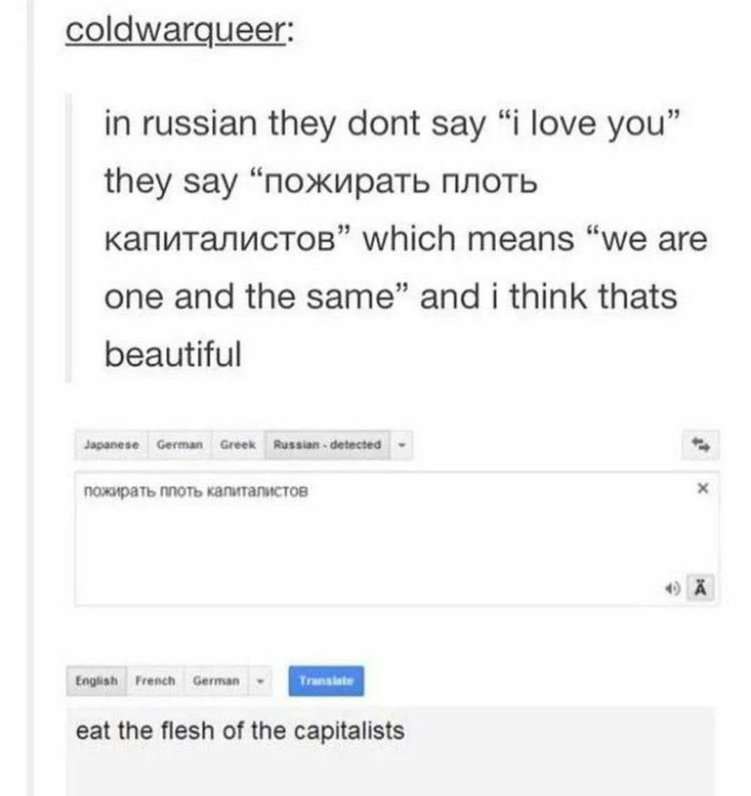 Eat the flesh of the capitalists