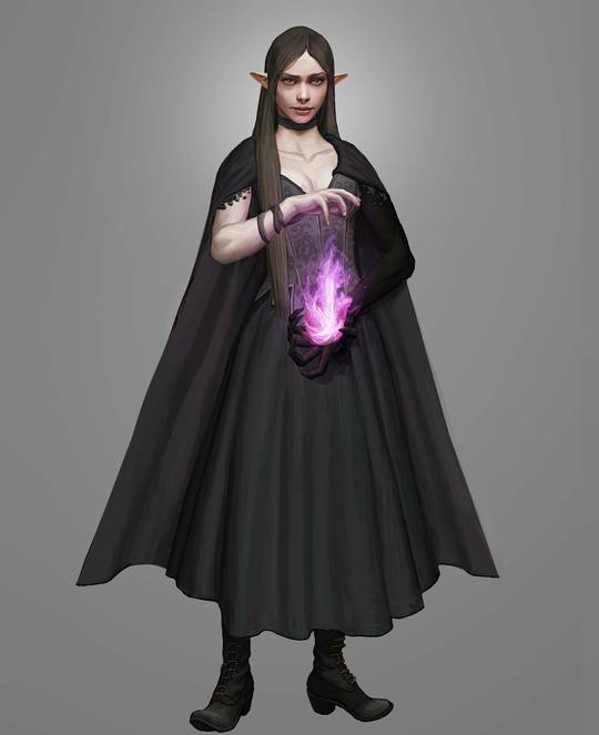 Eladrin Shadow Sorcerer by Ethan Tadin