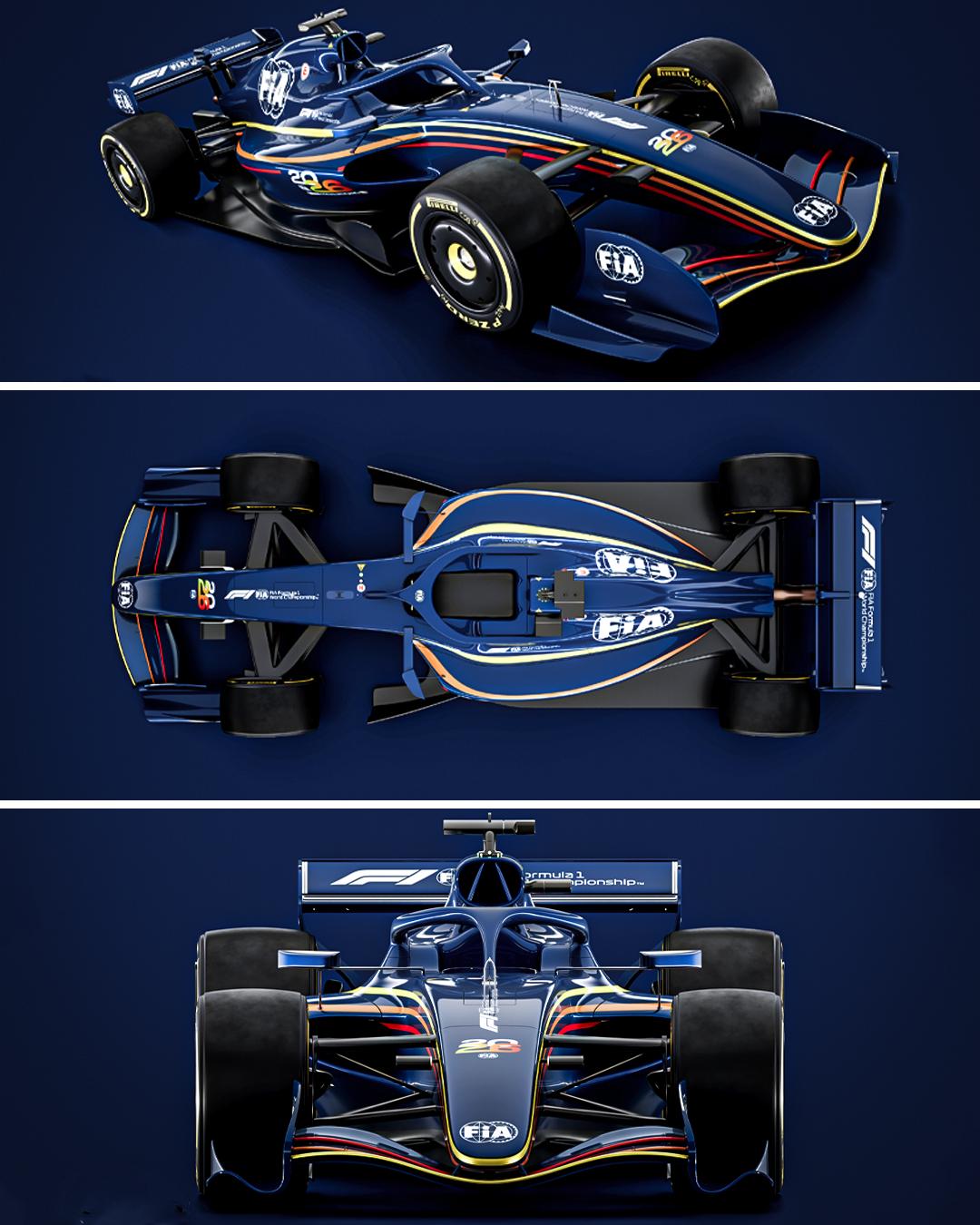 ESPNF1] The FIA have released images of what the 2026 car is expected to look like after the new regulation changes. The cars will be 30kg lighter, 200mm shorter and 100m narrower.