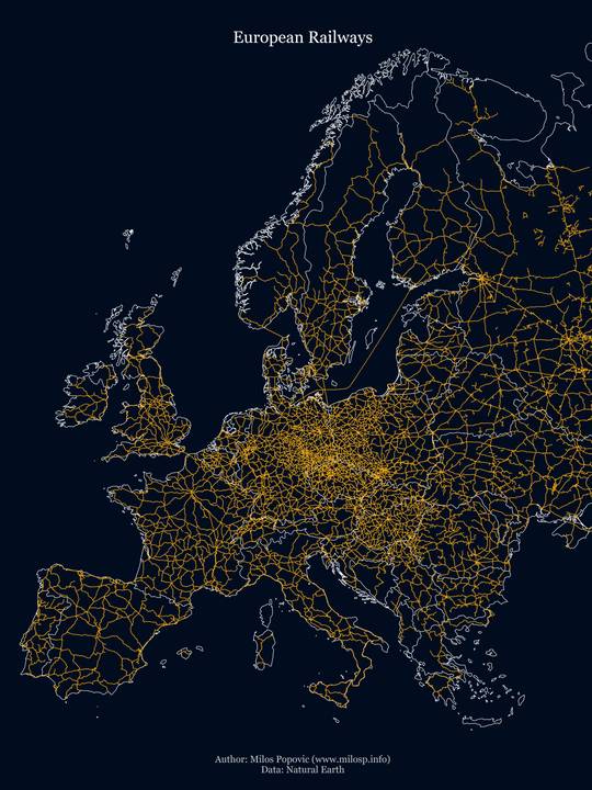 European Railway Map