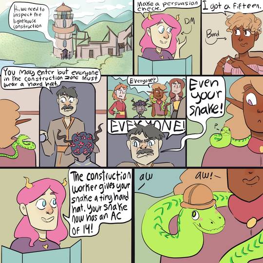 "Even Your Snake!" Original D&amp;D Comic