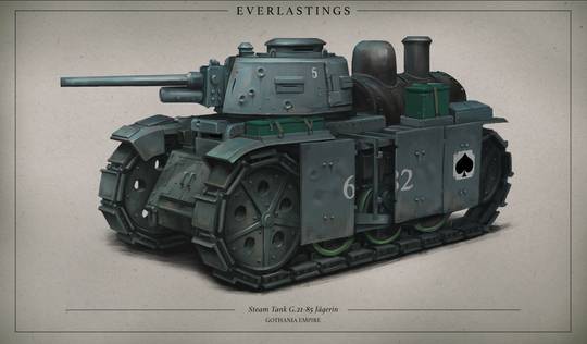 Everlastings | Gothanian Steam Tank G.21-85 Jägerin