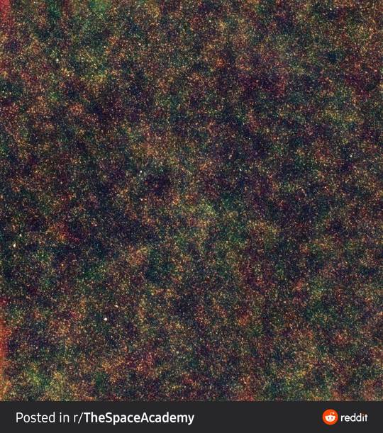 Every single dot in this image is an entire galaxy containing billions of stars. This image was taken by Herschel Space Observatory. [1628x1705]