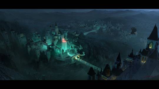 Evil Castle concept design by Croc @artstation