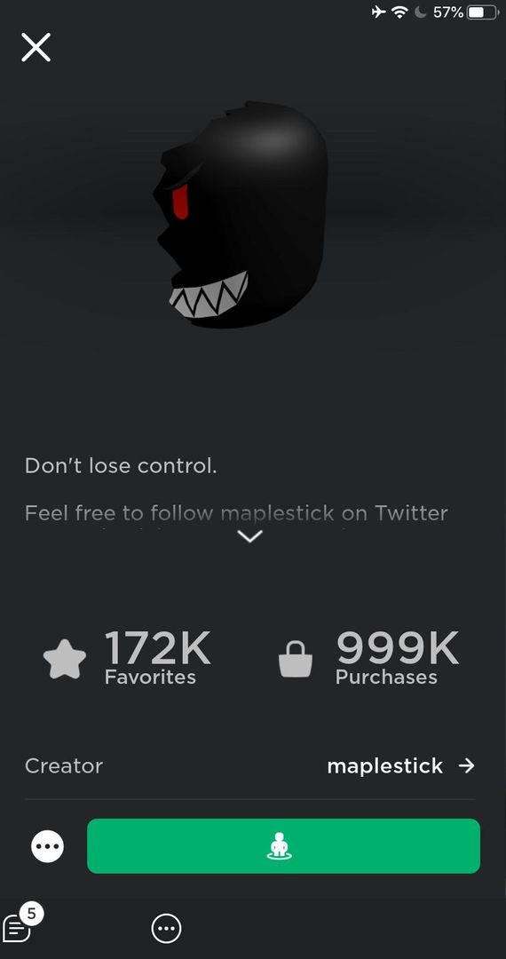 Evil Side has 999K sales, it will be the first UGC item to get 1M sales!