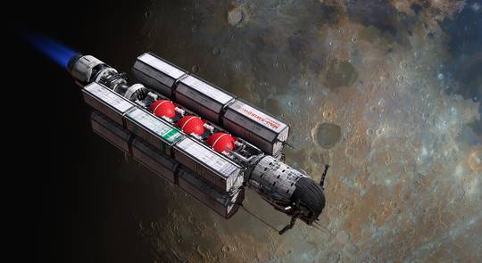 Expanse Ships: Freighter, by Ben Zweifel