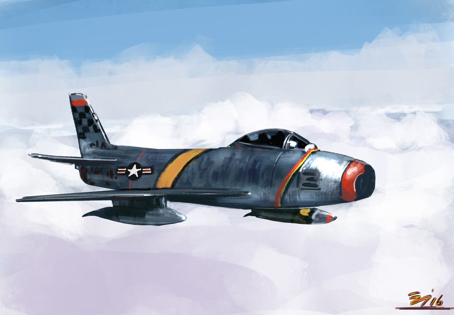 F86 Sabre by Evren İnce