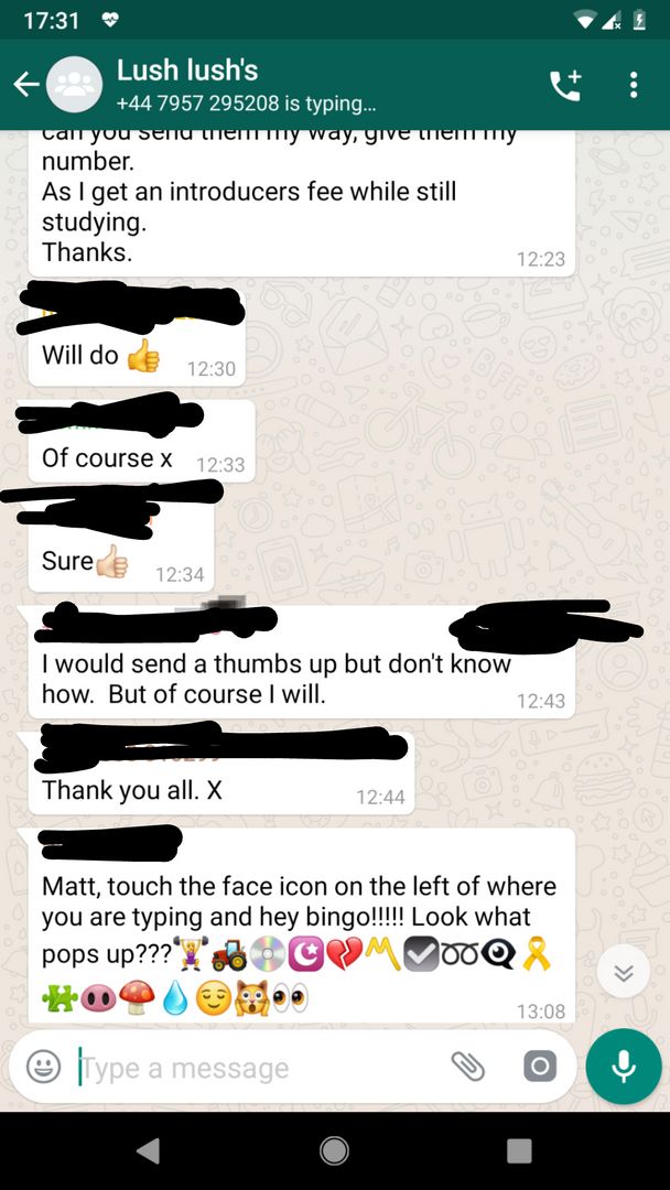 Family group chat, they are now debating all emoji "lingo"