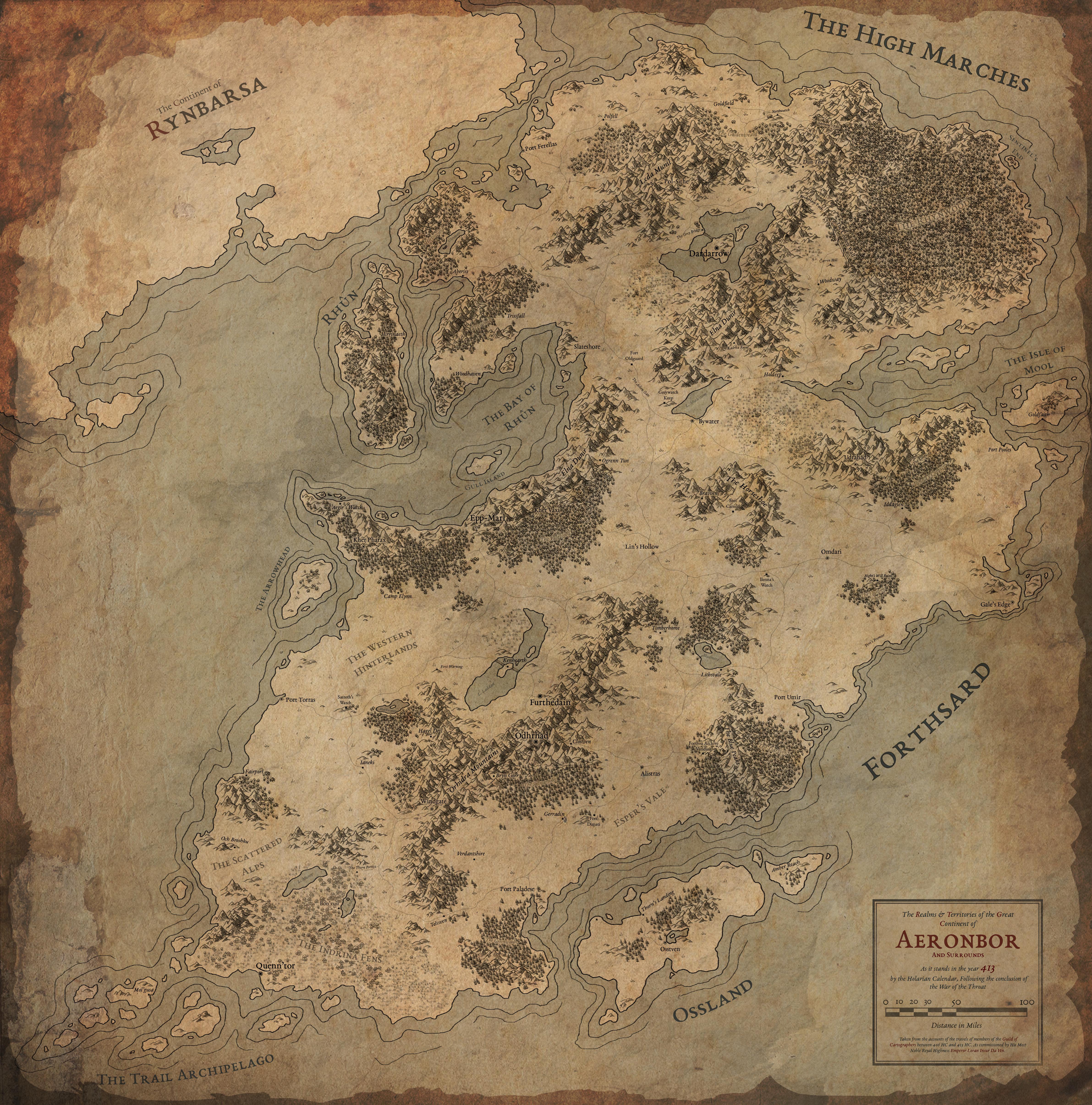 Fantasy Map for a DnD Setting - CnC Please! [Region Map] | Scrolller