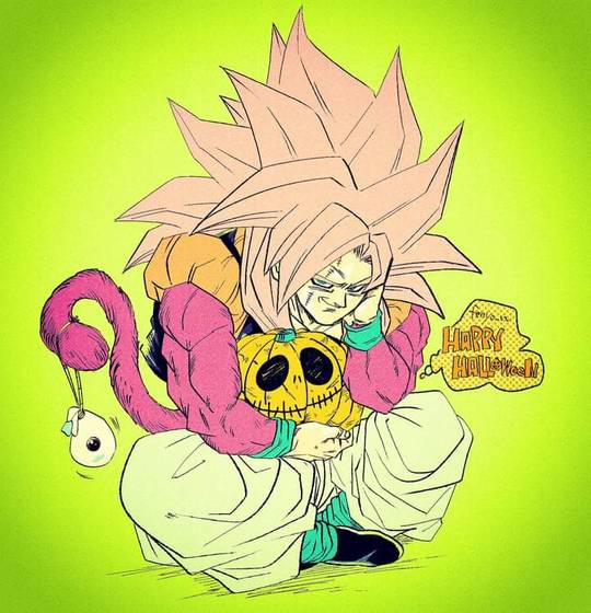 Fenyo with the God tier Halloween Gogeta Art