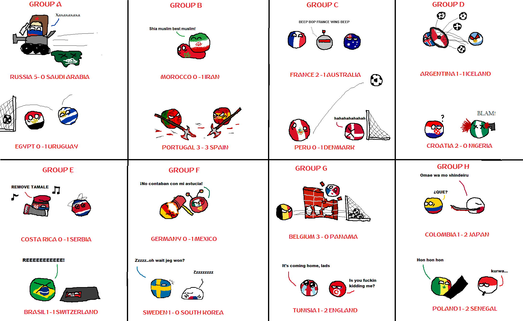FIFA WORLD CUP 2018 RUSSIA - GROUP STAGE - FIRST ROUND