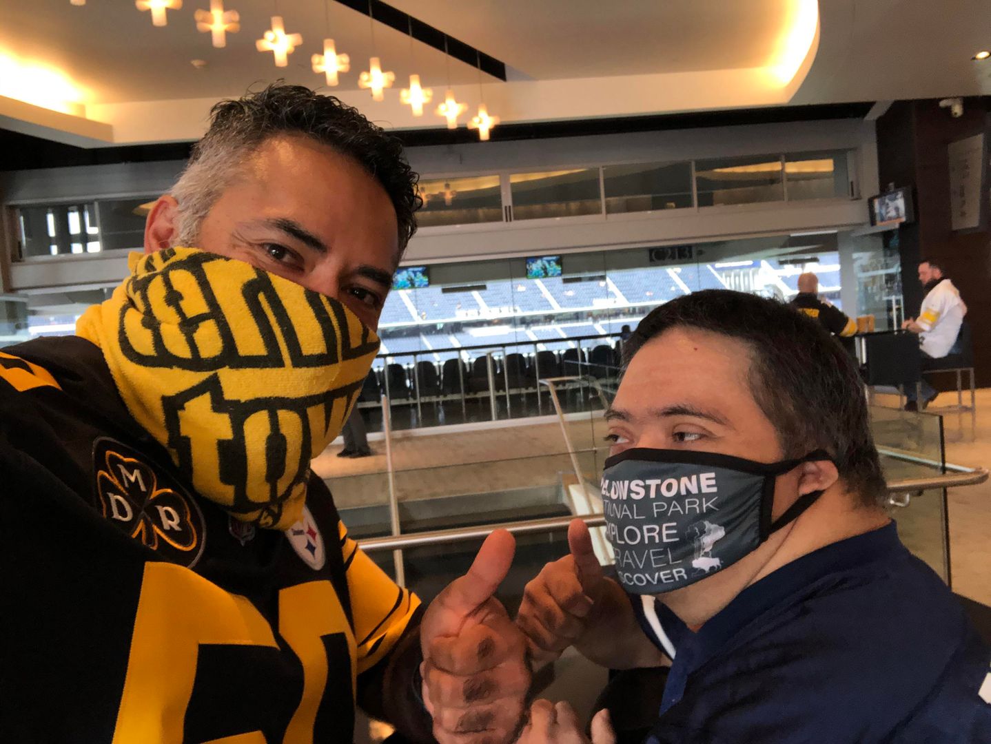 Finally able to bring my little bro to see his favorite Team against my favorite team! @steelers