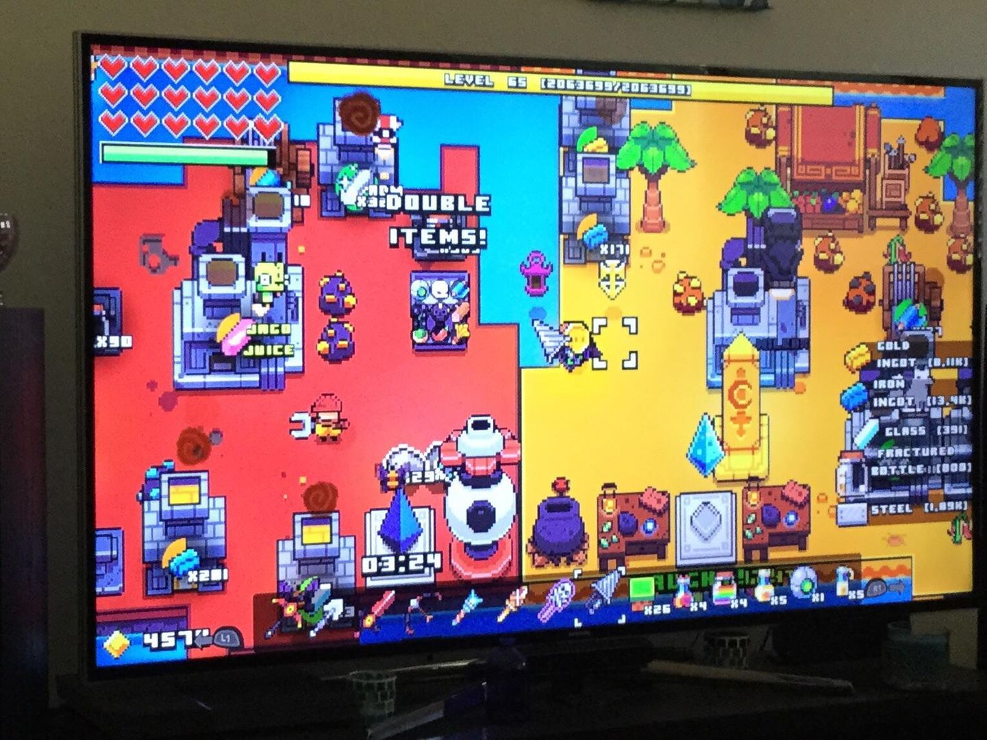 Finally beat forager console by getting the obliterator, the best item in console, and am just waiting for the console update! (Hopfrog said it would be out by the first quarter of the year, we’re now half way through)