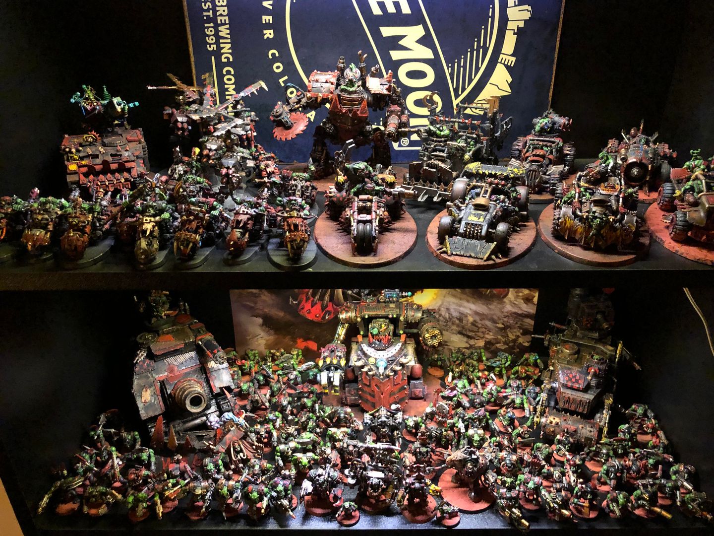 Finally got a good angle on both shelves