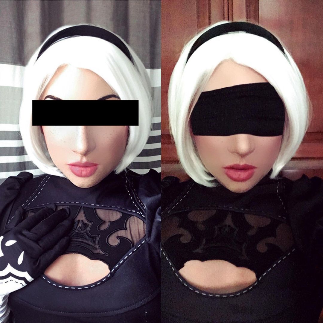 Finally got my 2B cosplay in :))