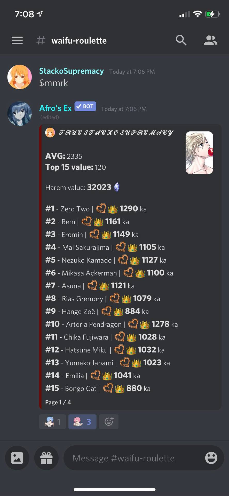 Finally Reached lowest TS value in a public server