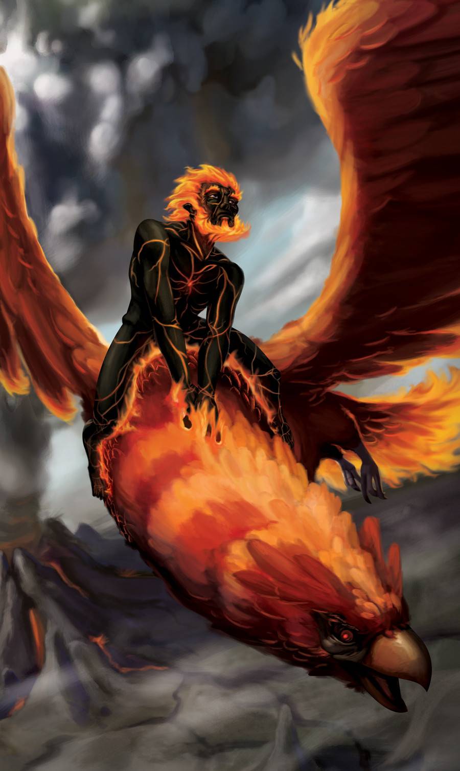 Fire King and Steed by Ian Kirkpatrick