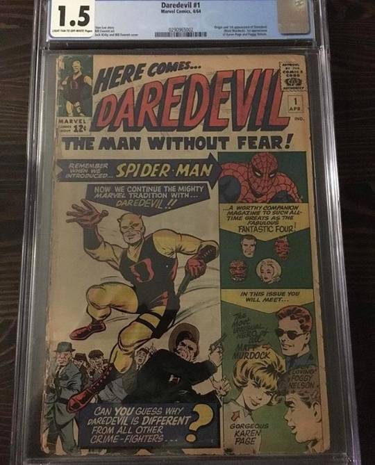 First Appearance of Foggy Nelson - CGC 1.5 - Daredevil 1