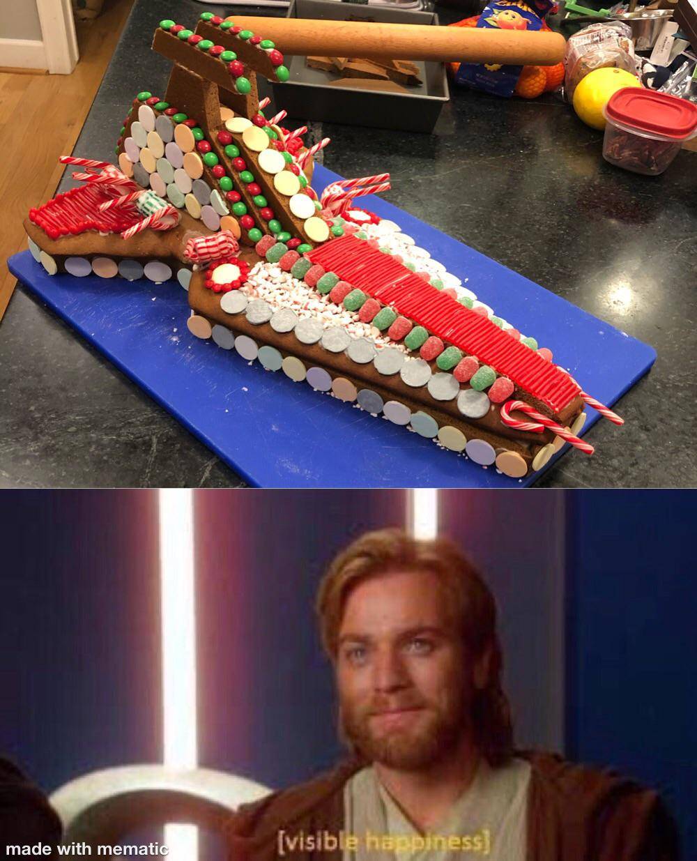 Terminator Gingerbread First gingerbread Venator Class Star Destroyer on the internet. Happy ...
