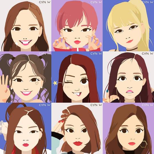 first of a Twice fanart series!! Like Ooh Aah :^)