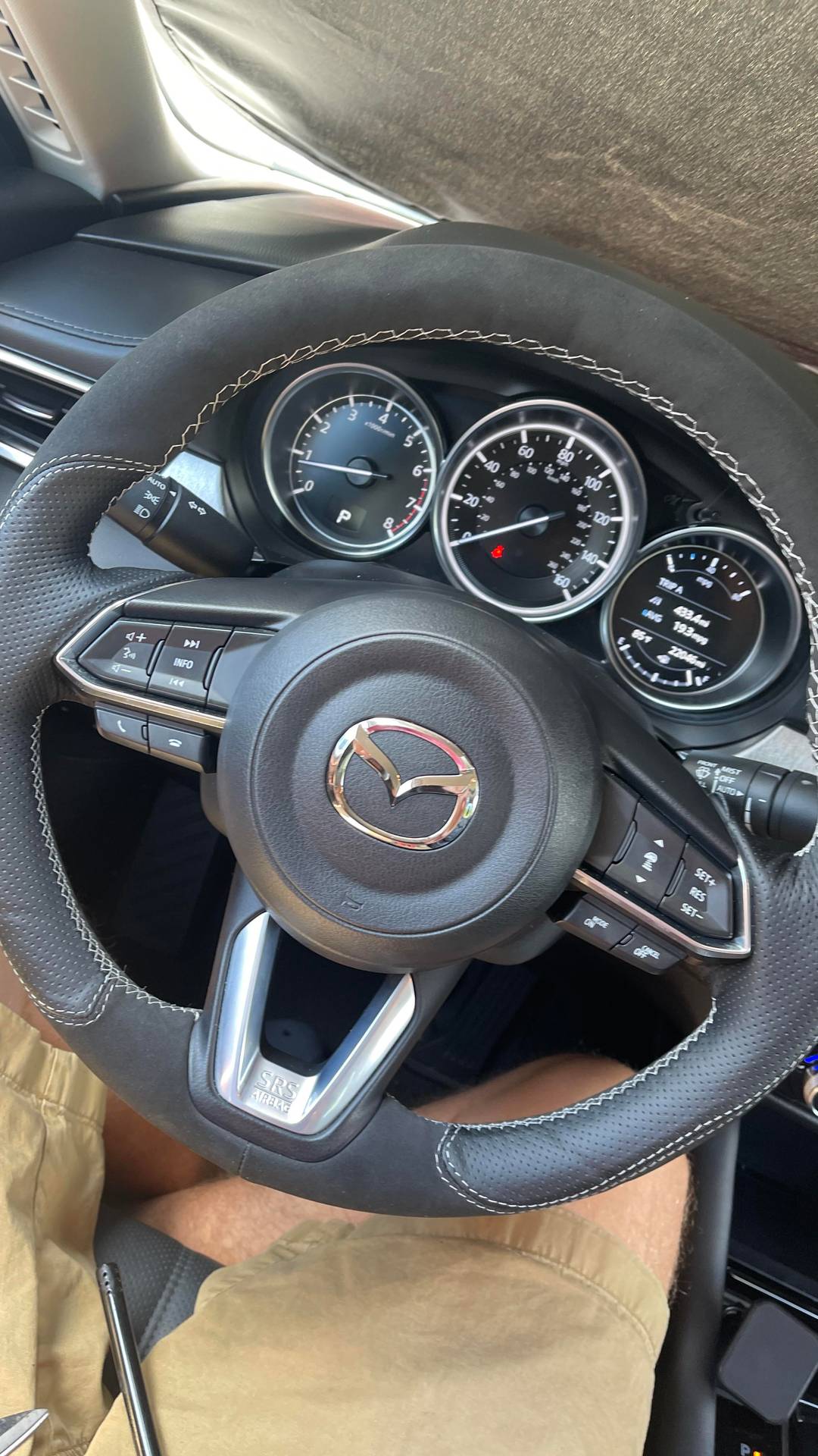 First time wrapping the steering wheel, totally worth it. Will eventually re-do it in another wrap.