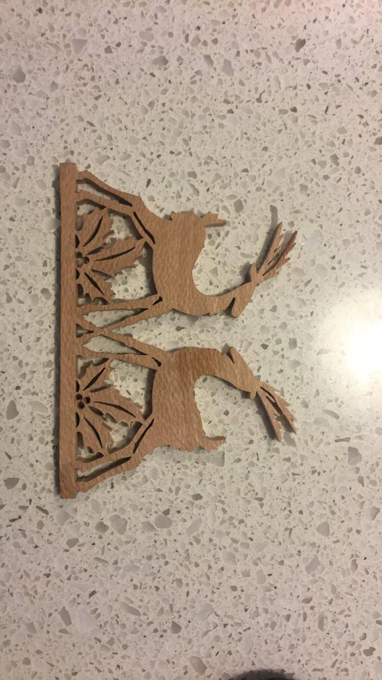 First try at scroll work. Very rough but better looking than I thought it would.