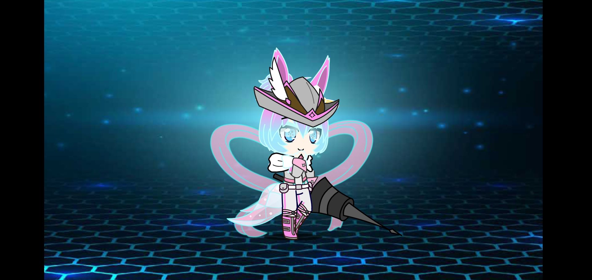 First week on Gacha Club. Here's what my Sylveon OC looks like now.