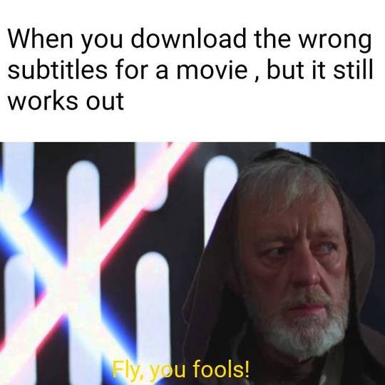Fly, you fools!