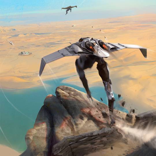 Flying Combat Mech by David Knapp