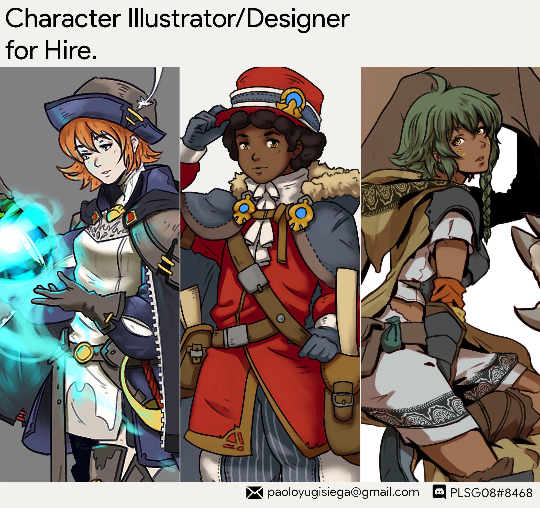 [For Hire] Illustrator / Character Artist for hire! | Scrolller