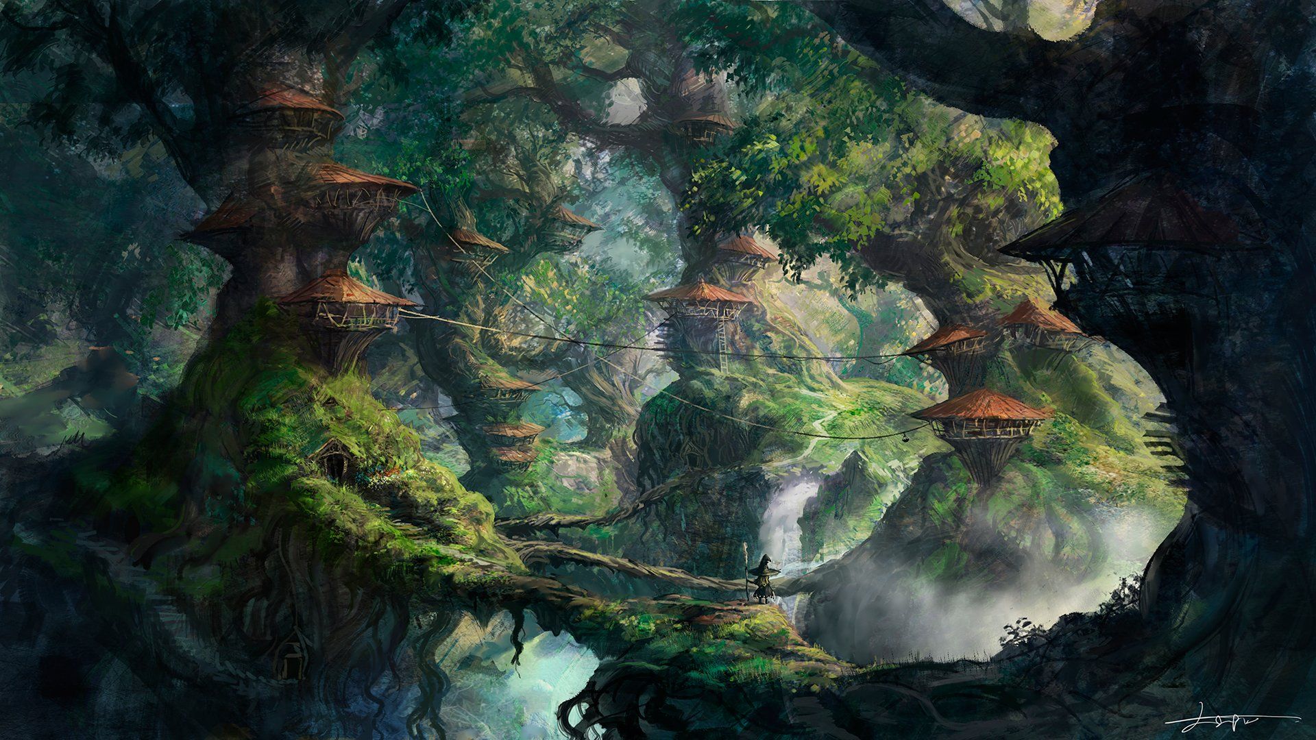 Forest Village by Yo Shimizu