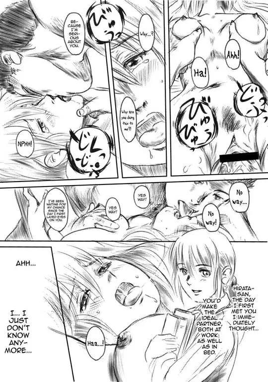 Netorare manga Fork in the Road featuring Fumi and Dyouta in explicit sexual poses