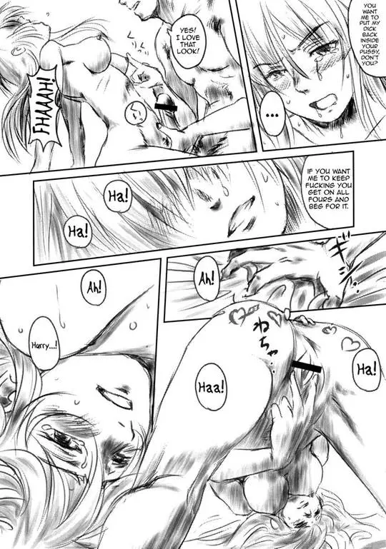 Netorare manga Fork in the Road featuring Fumi and Dyouta in explicit sexual poses