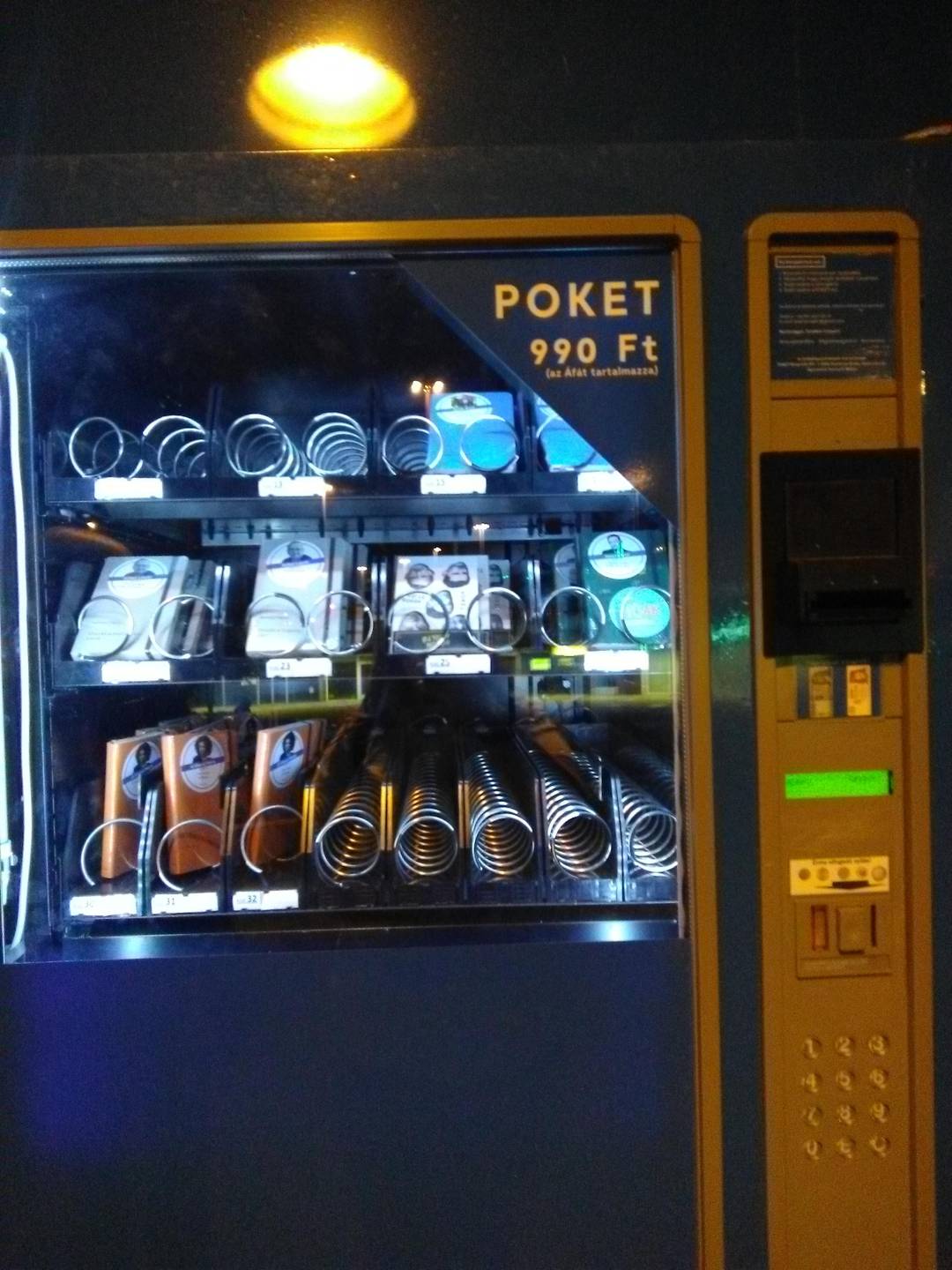 Found a notebook vending machine while in Hungary