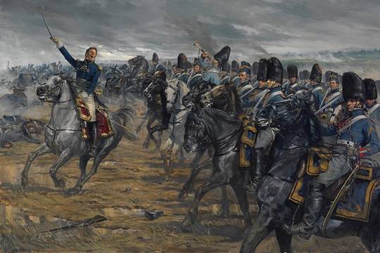 French Heavy Cavalry at Waterloo, by Karl Kopinski