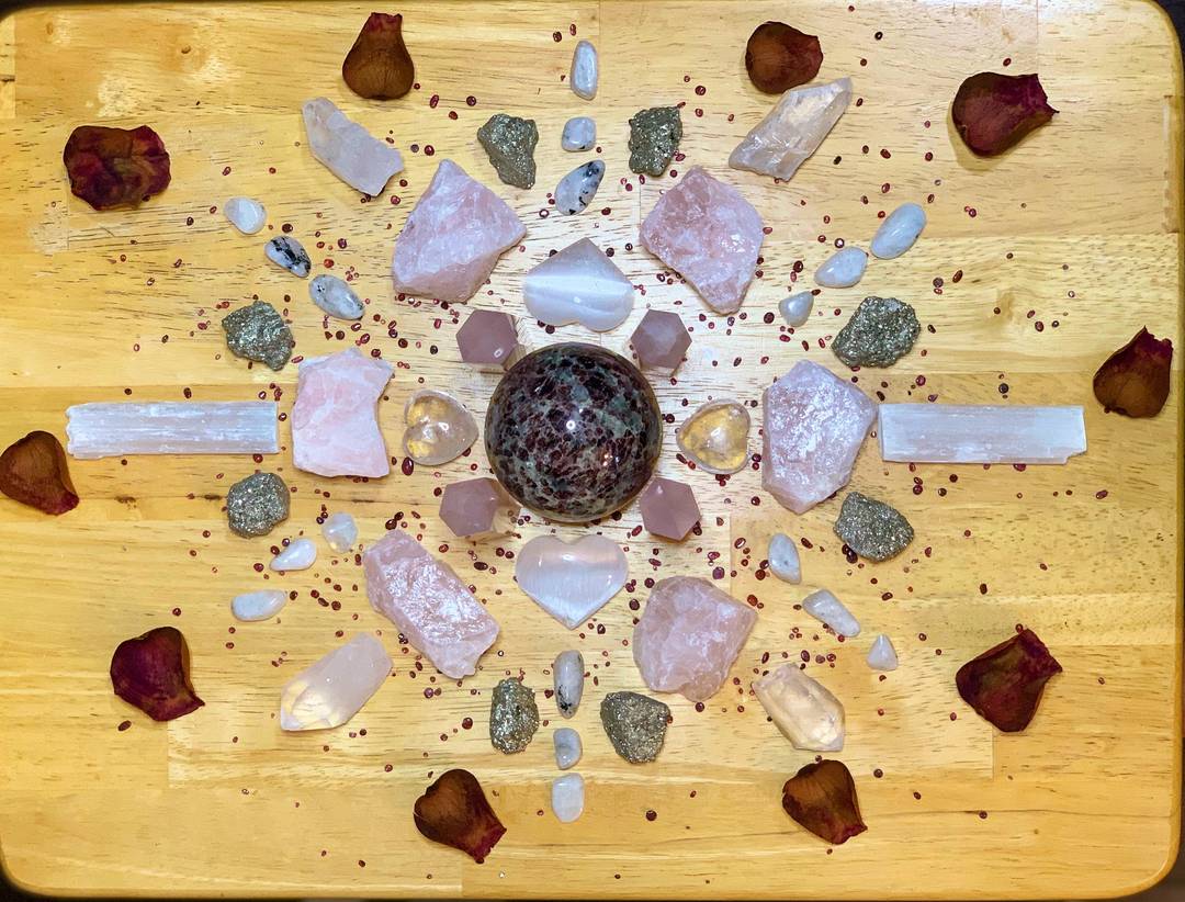 Full Moon Crystal Grid