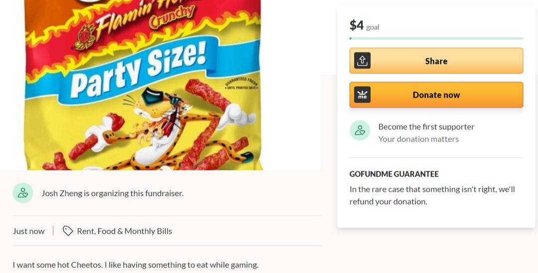 Get this man some cheetos