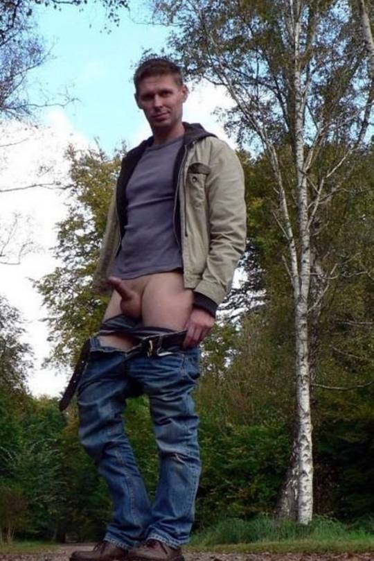 Getting his cock out