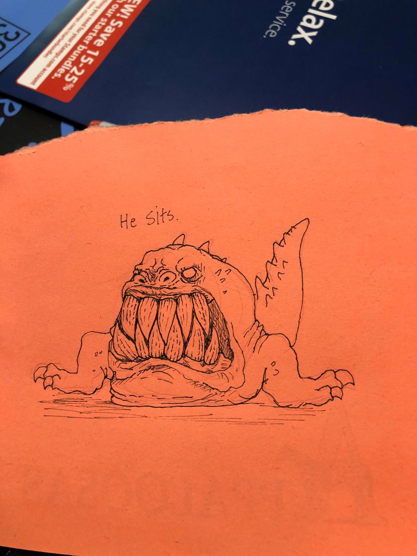 Girlfriend drew a squig