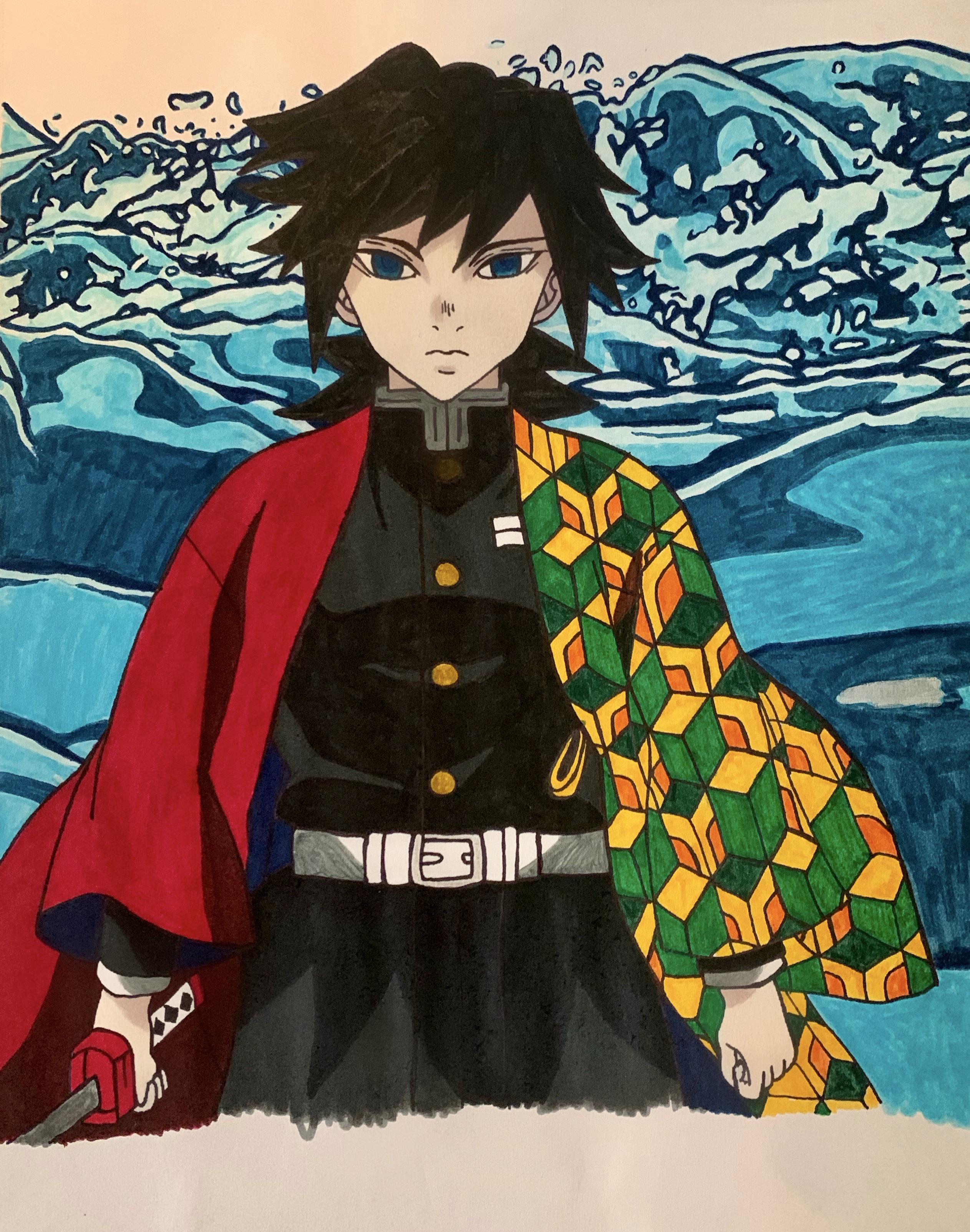 Giyu Tomioka - Water Breathing 11th Form done by me | Scrolller