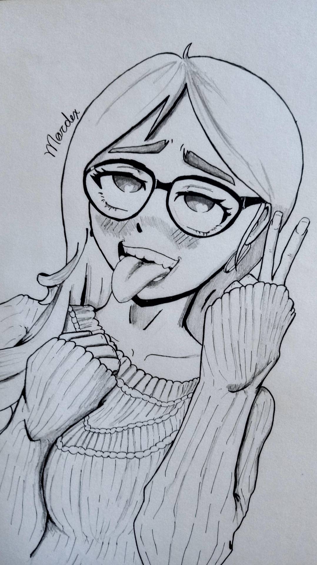 Glasses ahegao