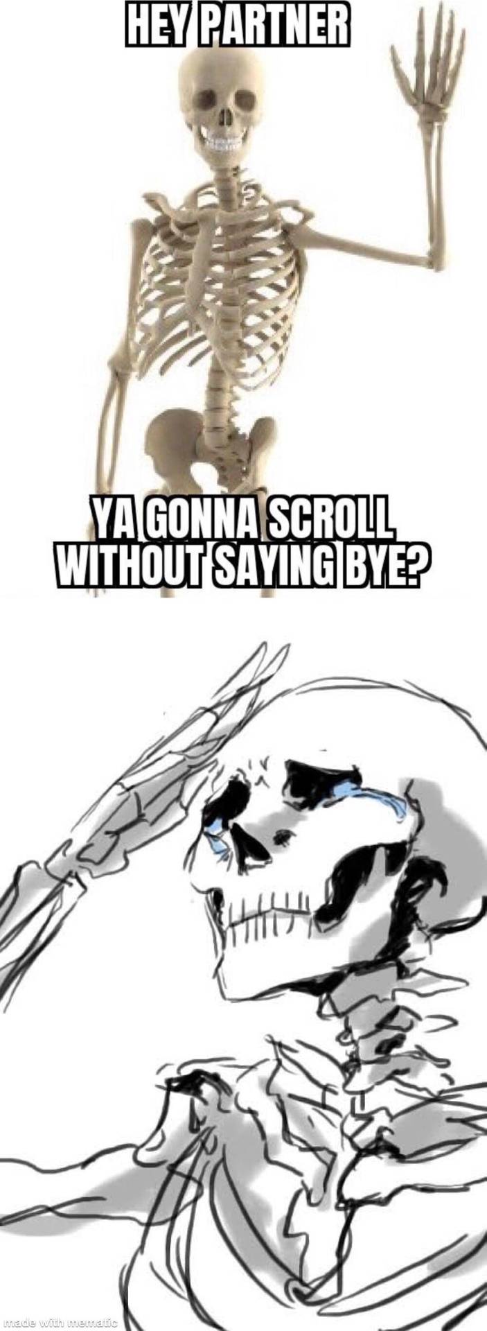 Goodbye soldier, see ya next year