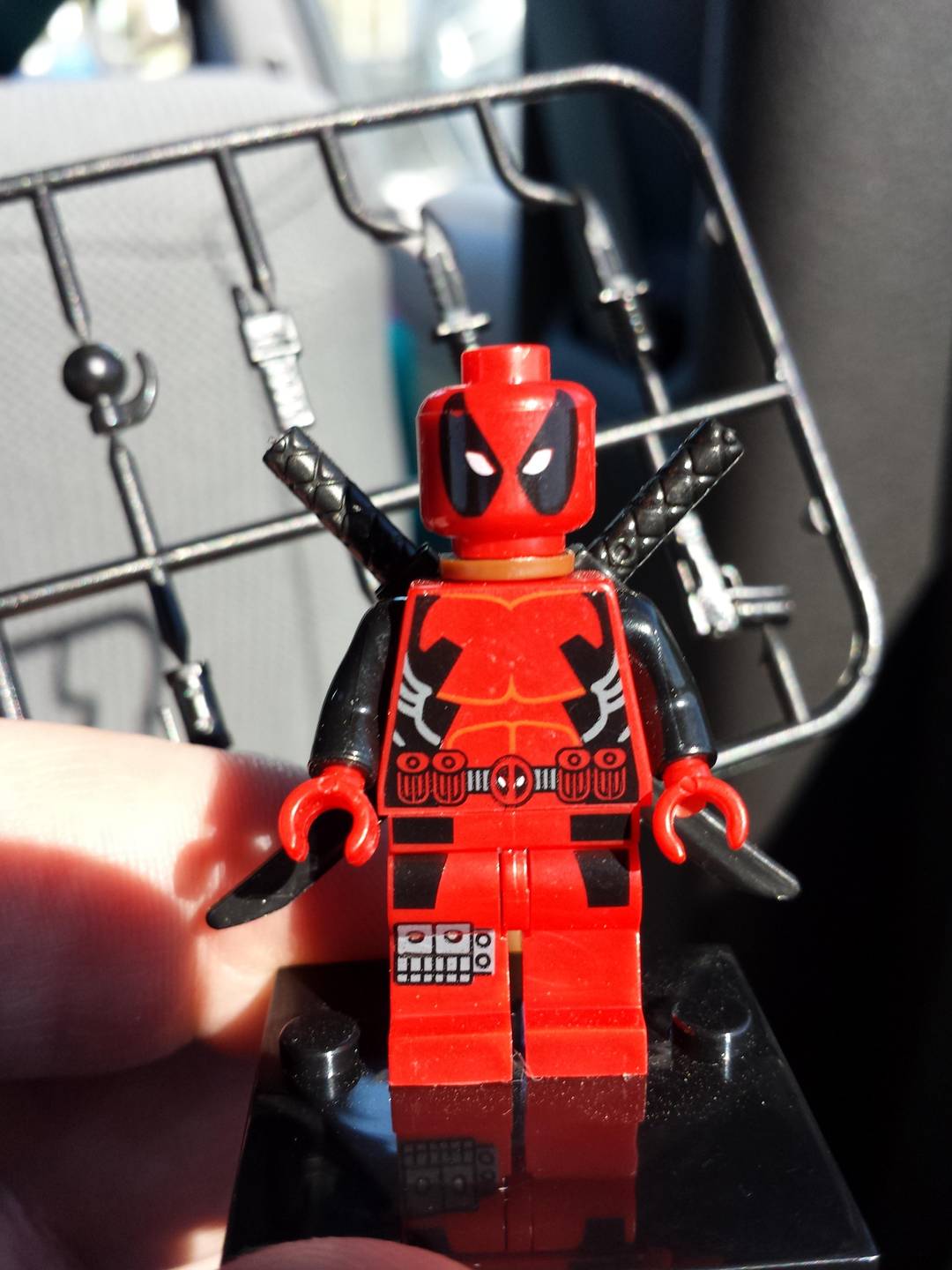 Got a knockoff Deadpool lego figure at the flea market the other day.