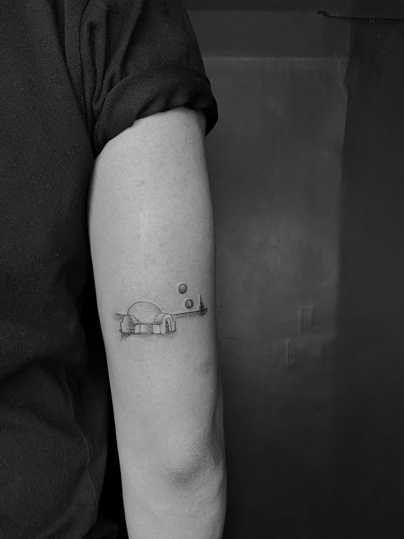 Got my very first Star Wars tattoo. One of the most memorable scenes.