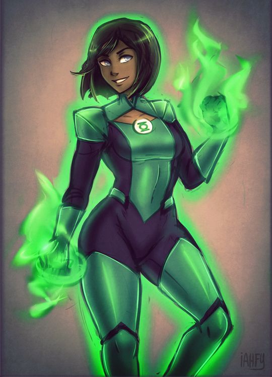 Green Lantern Korra by iahfy (▽ IΑНFУ ▽) x-post r/thelastairbender
