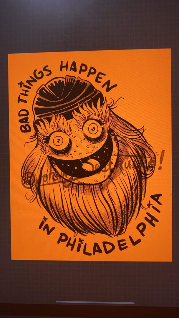 Gritty - Bad Things Happen in Philadelphia shirt design