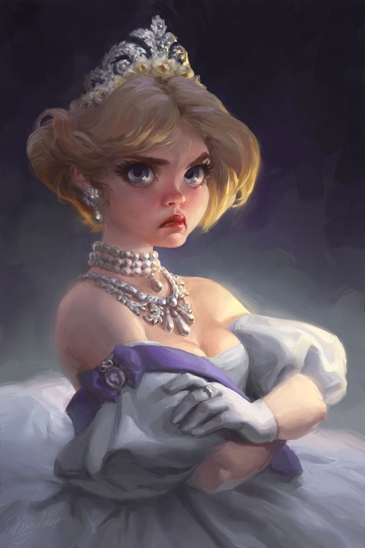 "Grumpy Princess" by Magda Proski