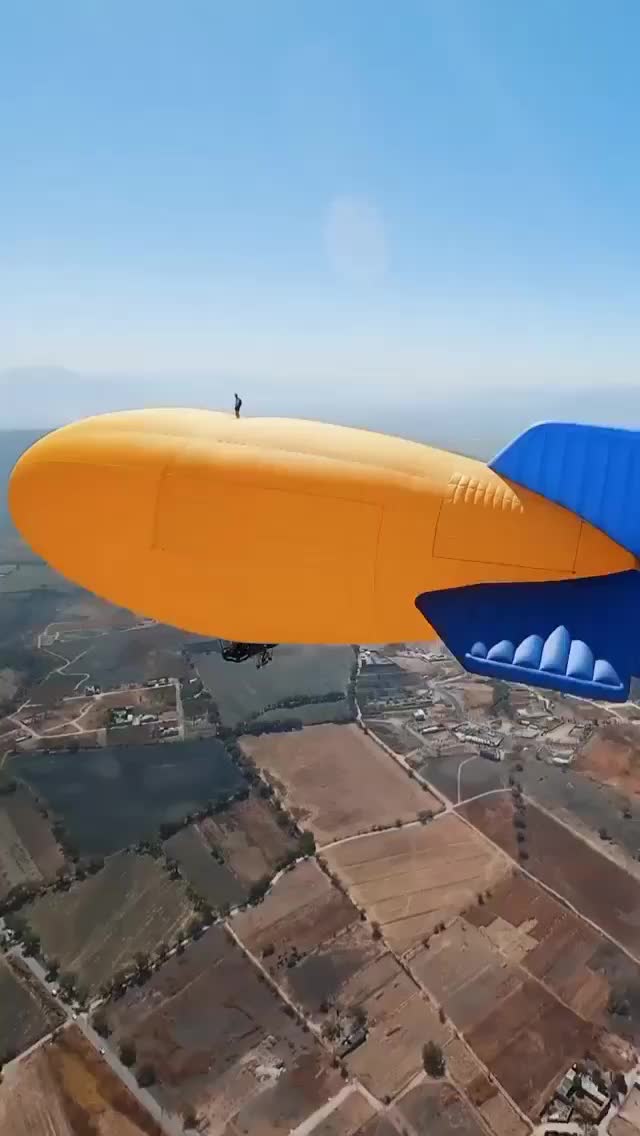 Guy Jumps Off Blimp