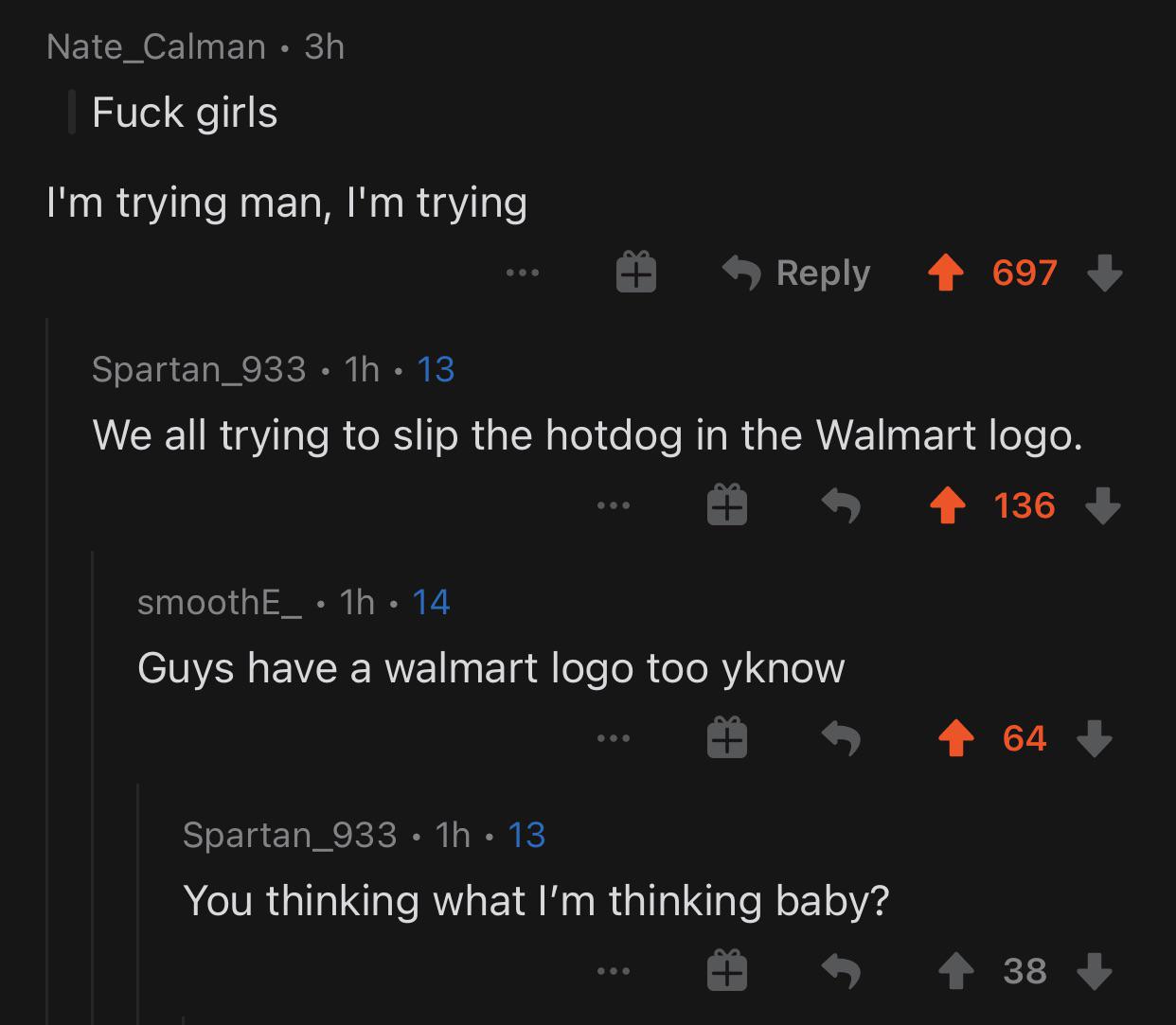 Guys have Walmart logos too