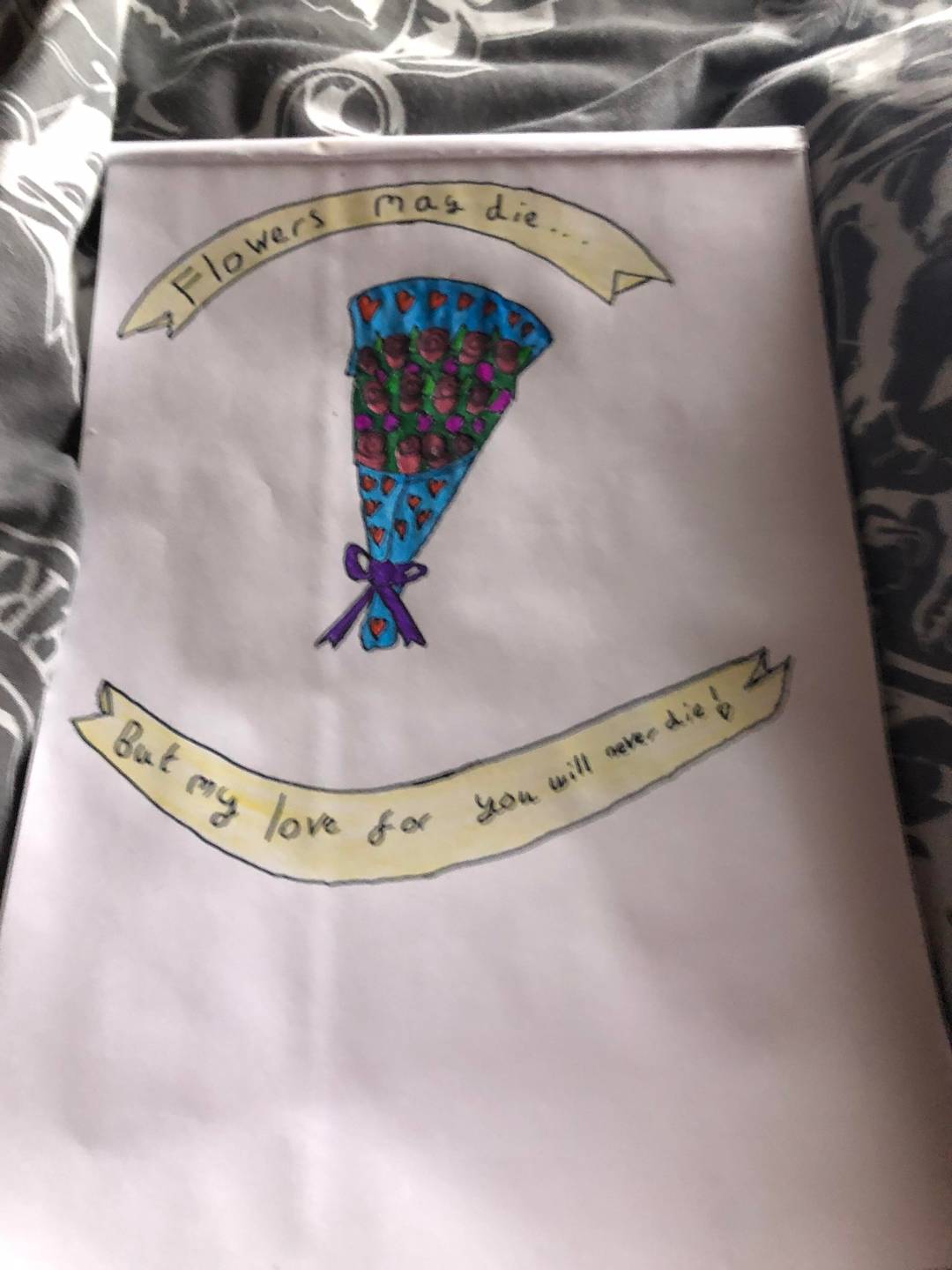 Hand drawing to pass the time